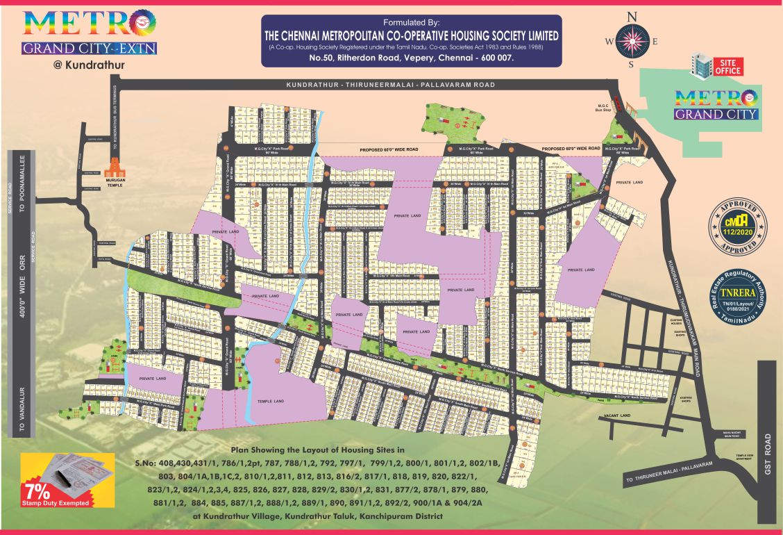 Metro Grand City Layout Plan